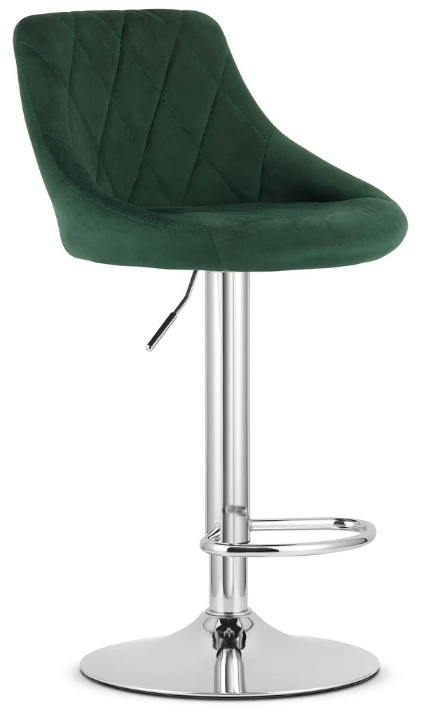 Zielone krzesło barowe KAST VELVET