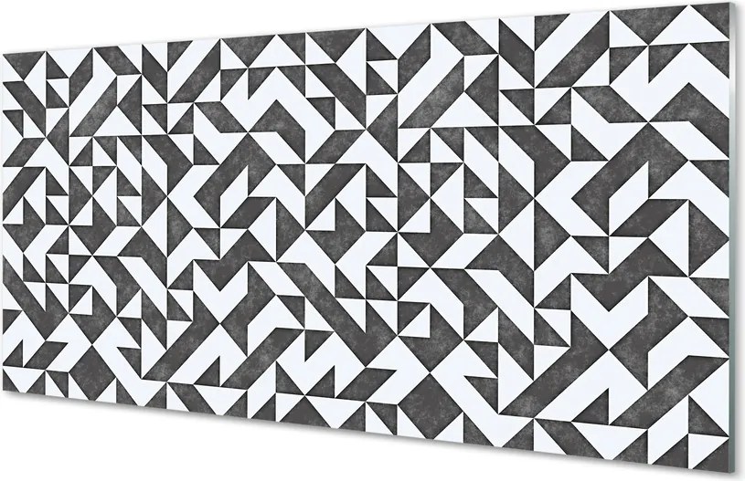 Panel szklany do Kuchni Abstrakcyjne Wielokąty