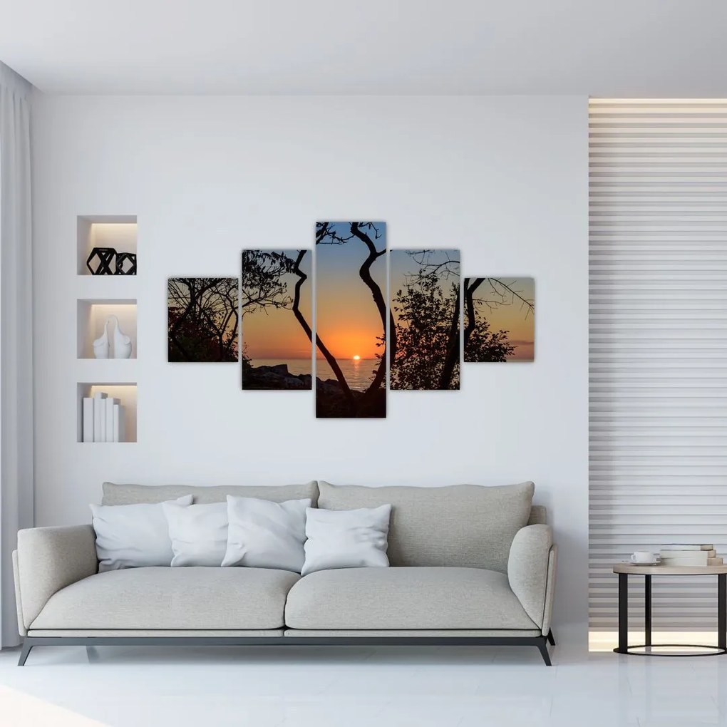 Obraz zachodu słońca (125x70 cm)