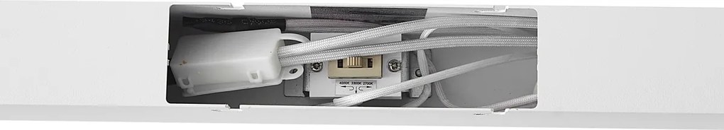 Plafon biały z LED ściemnialny 3-stopniowo 2700-4000K z przełącznikiem DIP - Keane
