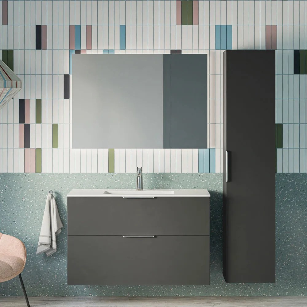 Zestaw mebli łazienkowych TIM 100 cm z umywalką