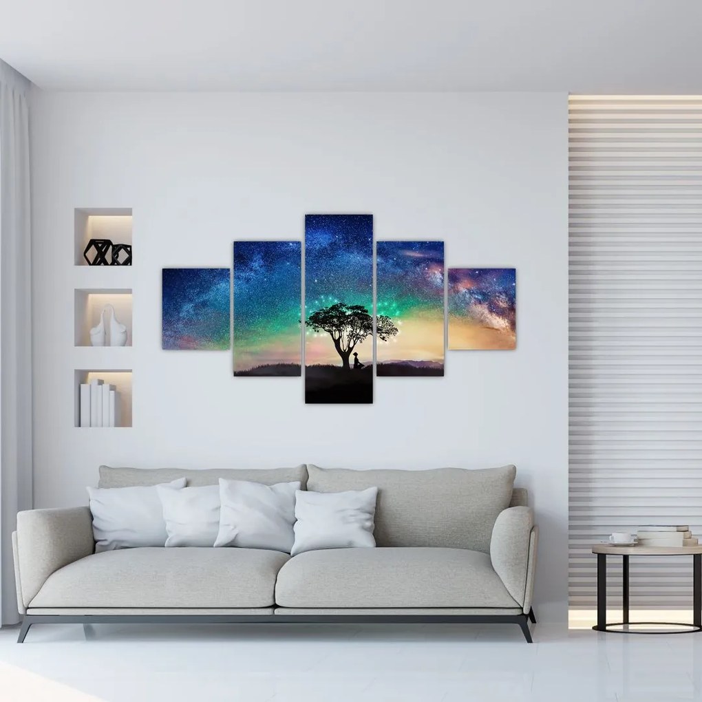 Obraz - Odpoczynek pod gwiazdami (125x70 cm)