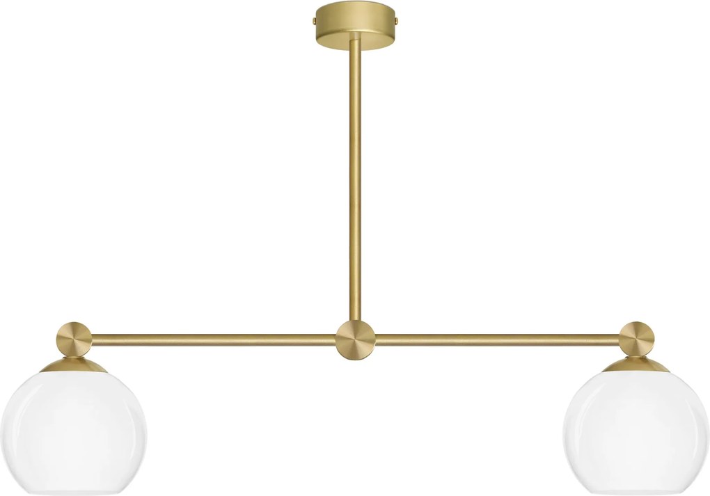 Prosta złota mosiężna lampa wisząca G-S2L