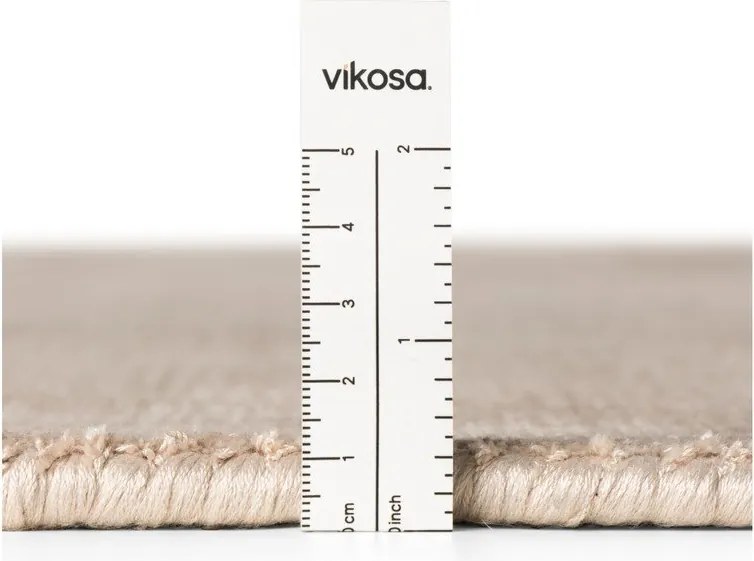 Beżowy dywan z wiskozy tkany ręcznie 120x180 cm Noemi – Vikosa