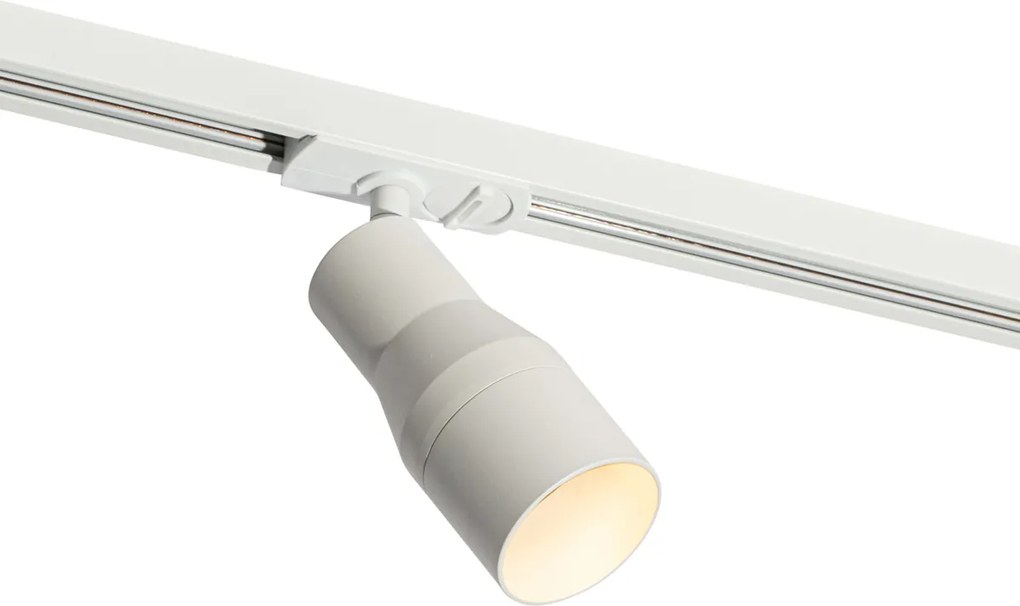 Nowoczesny system szynowy z 5 reflektorami biały 1-fazowy - Iconic Kohua