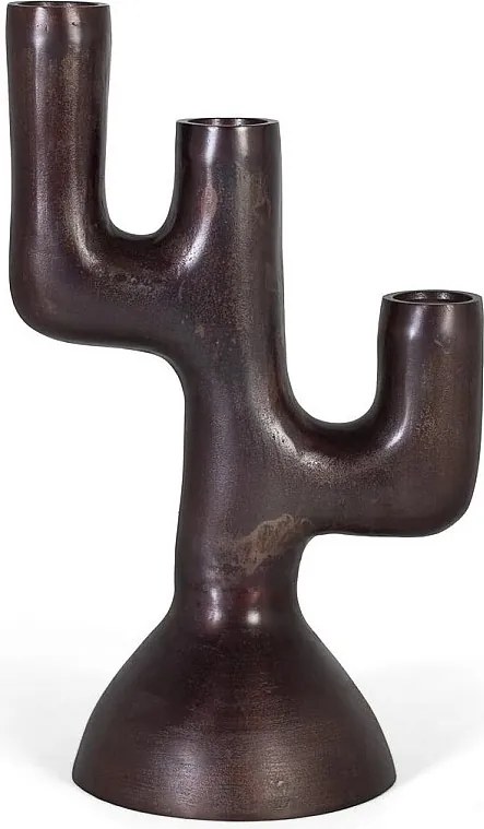 Dekoracyjna figurka z aluminium z wykończeniem w kolorze brązu