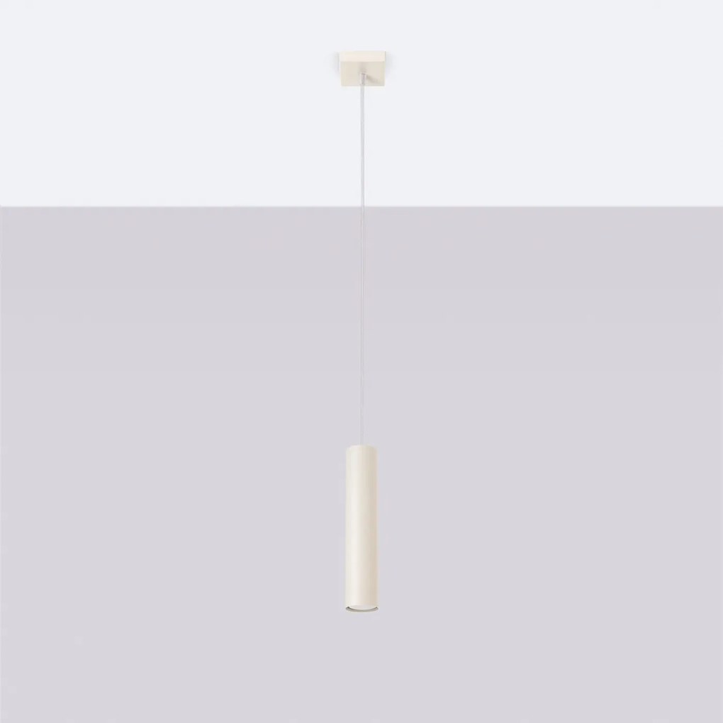 Lampa wisząca LAGOS 1 beżowa SOLLUX LIGHTING