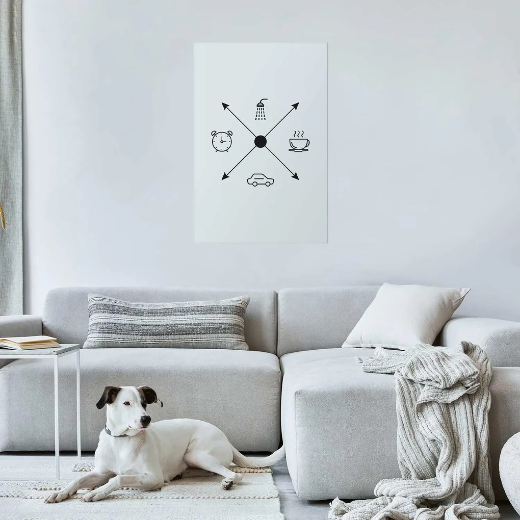Plakat Harmonogram dnia 29,7x42 cm bez ramy z marginesem ARTGEIST B
