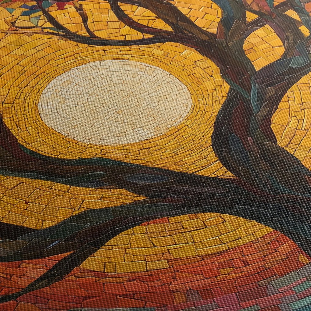 Obraz - Słońce w koronie drzewa życia (70x50 cm)