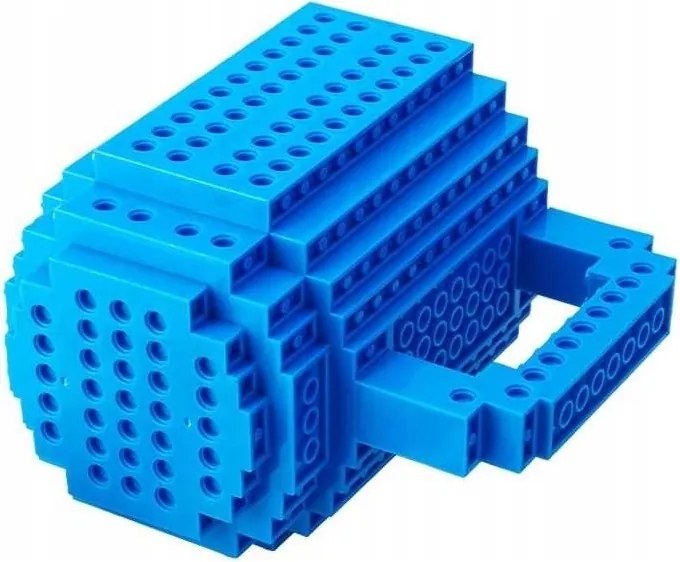 KUBEK KLOCKOWY DUŻY 350ML + KLOCKOWY CYFROWY ZEGAREK DLA DZIECKA REGULOWANY