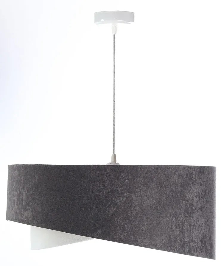 Grafitowo-biała lampa wisząca glamour- EX992 L7-A78
