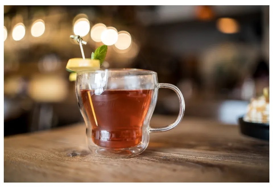 Szklane kubki do cappuccino/z podwójną ścianką zestaw 2 szt. 370 ml Bolla – Vialli Design