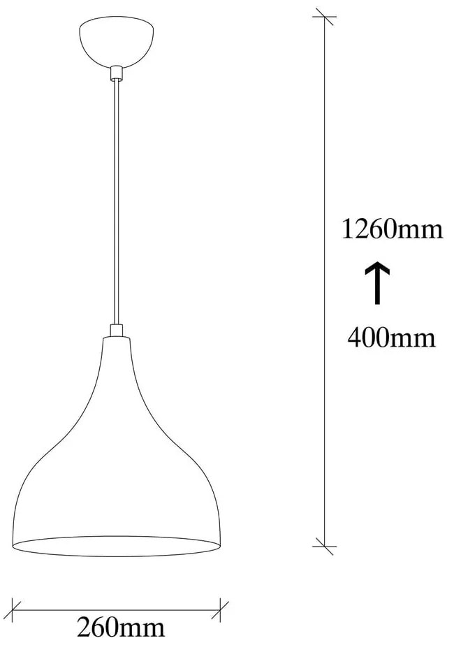 Lampa wisząca w czarno-miedzianym kolorze ø 26 cm Sağlam – Opviq lights