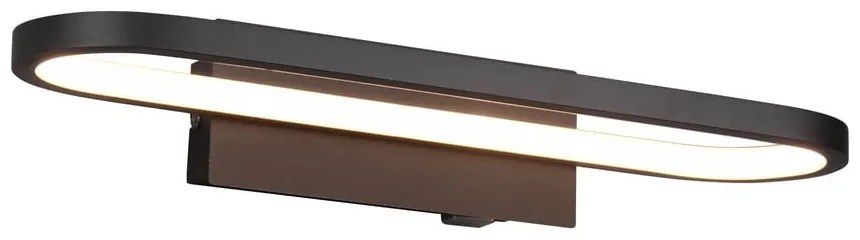 Kinkiet LED w kolorze matowej czerni (dł. 40 cm) Gianni – Trio