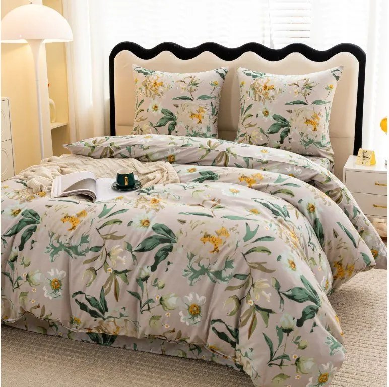 PrzytulneMieszkanie.pl PrzytulneMieszkanie.pl Pościel z mikrofibry ELYSIA, jasnoszara Rozmiar pościeli: 2 szt 70 x 80 cm | 160 x 200 cm