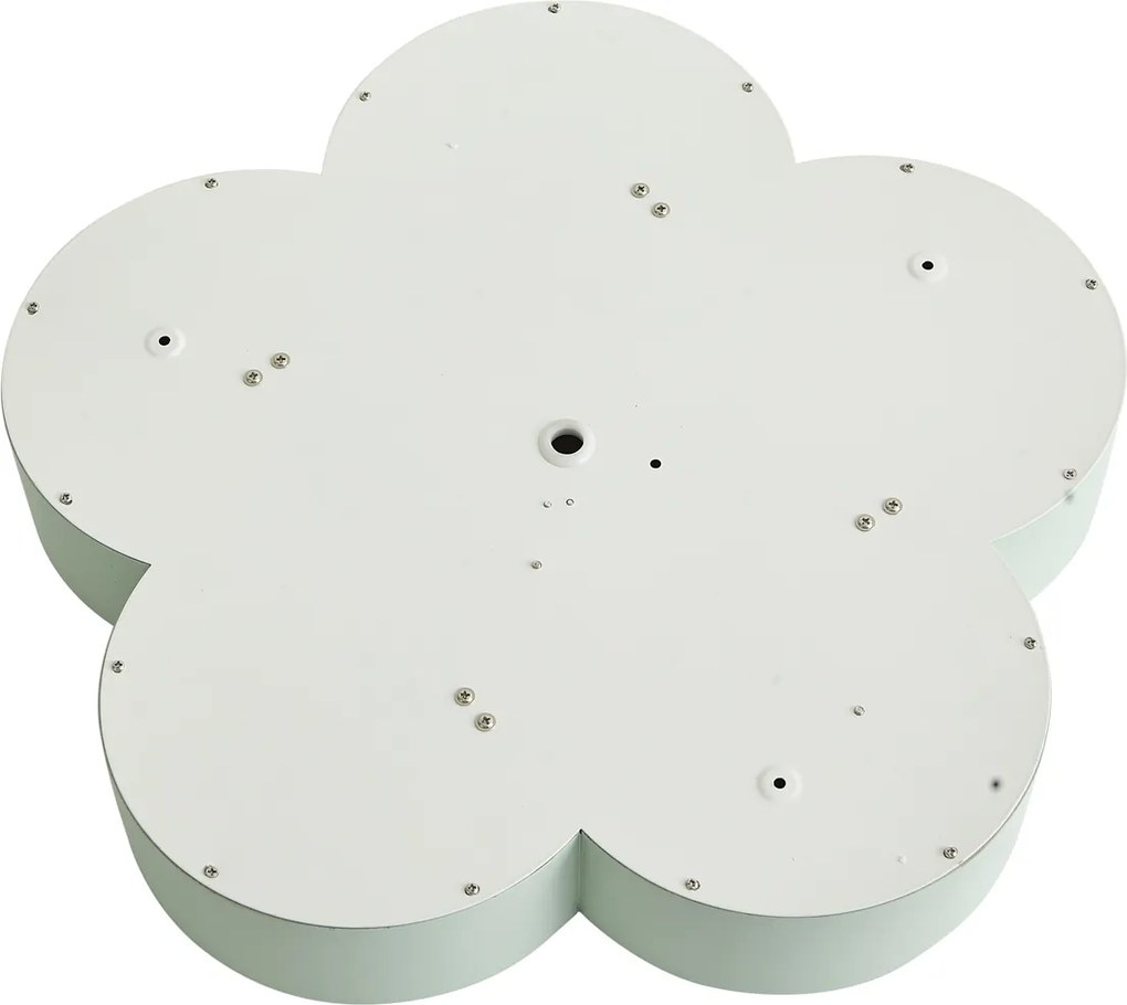 Dziecięca lampa sufitowa zielona z białym - Lucille