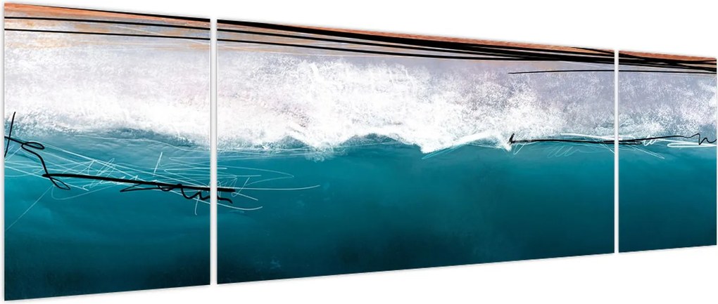 Obraz - Abstrakcja (170x50 cm)