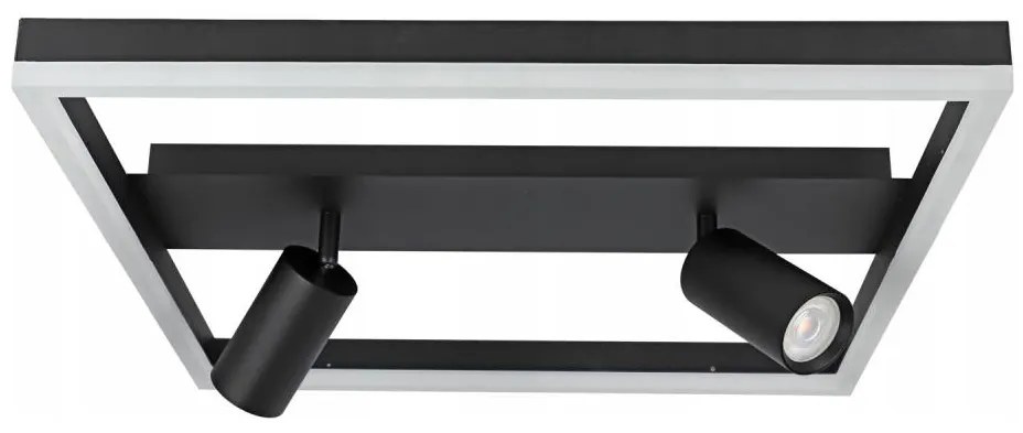 Oprawa sufitowa LED/38W/230V + 2xGU10/30W czarna
