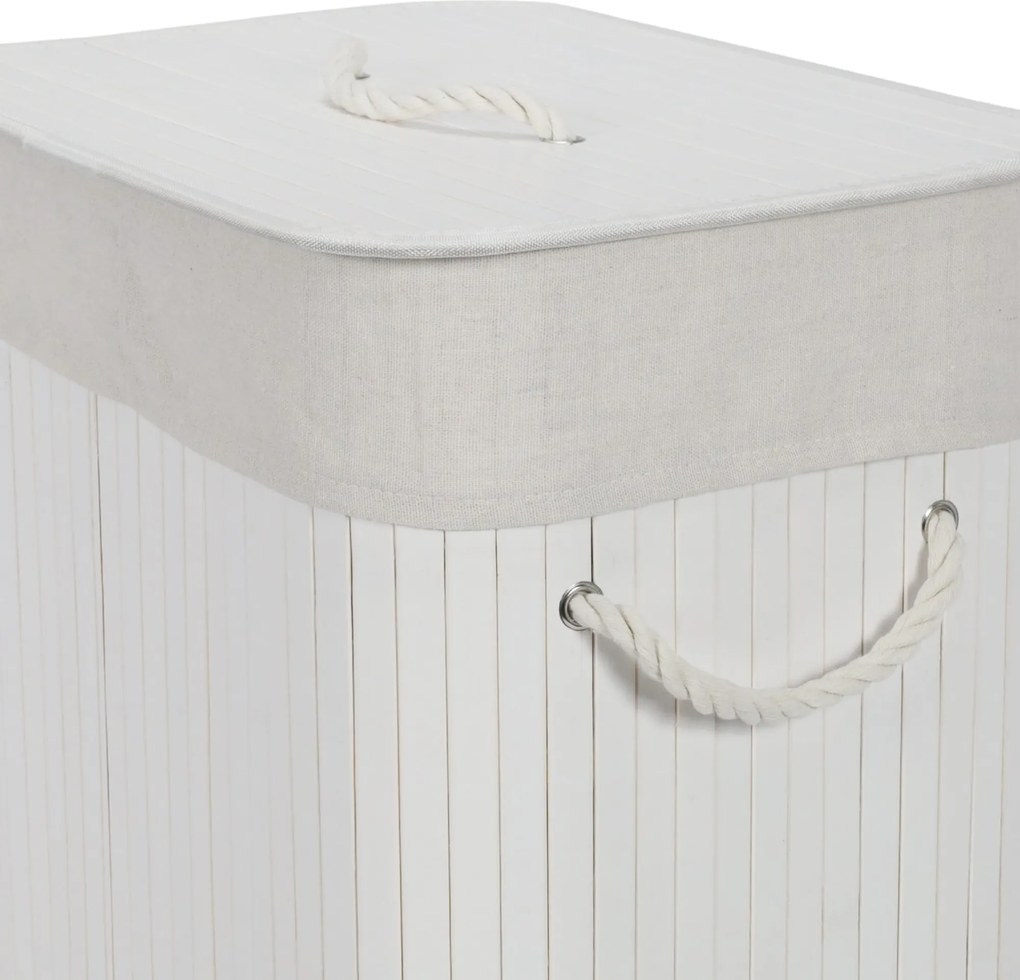 Bambusowy kosz na pranie ZORA, 72 l