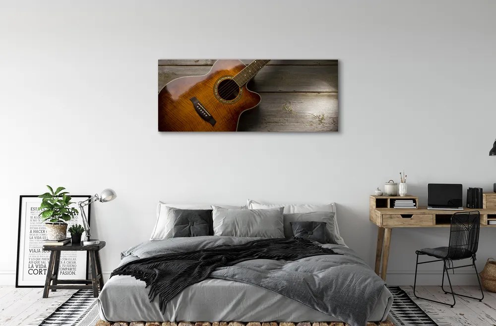 Duży obraz na płótnie Klasyczna Gitara Akustyczna