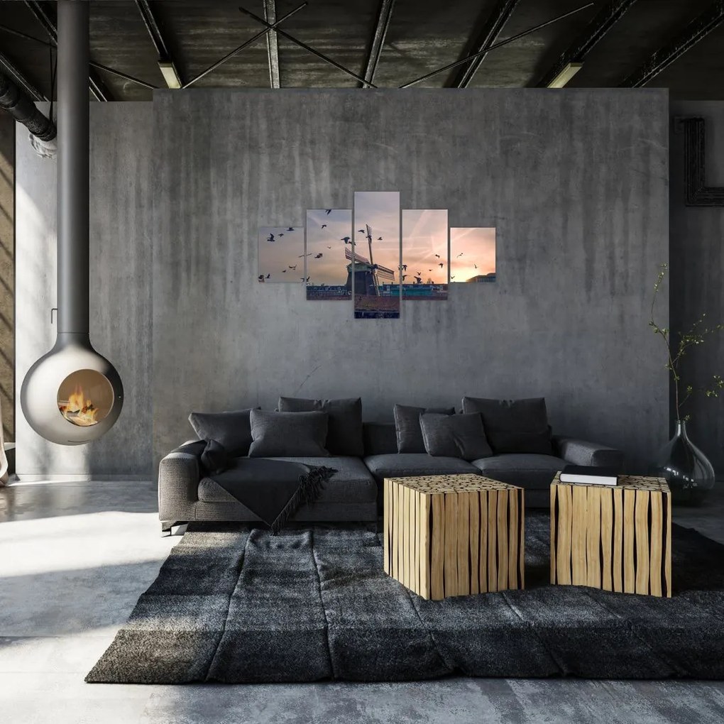 Obraz wiatraka (125x70 cm)