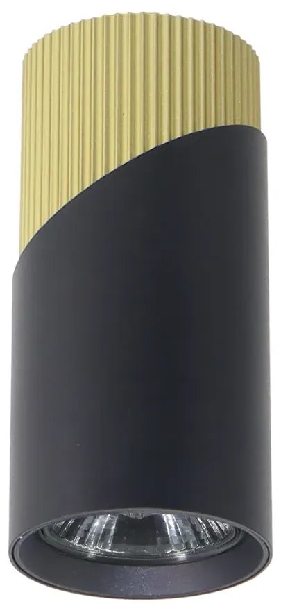 Czarno-złoty podłużny spot led - 4X K419 B1-W92