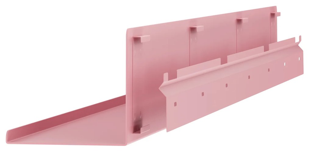 Półka wisząca JOANNE 1200 mm, Fresh Style: pudrowy róż