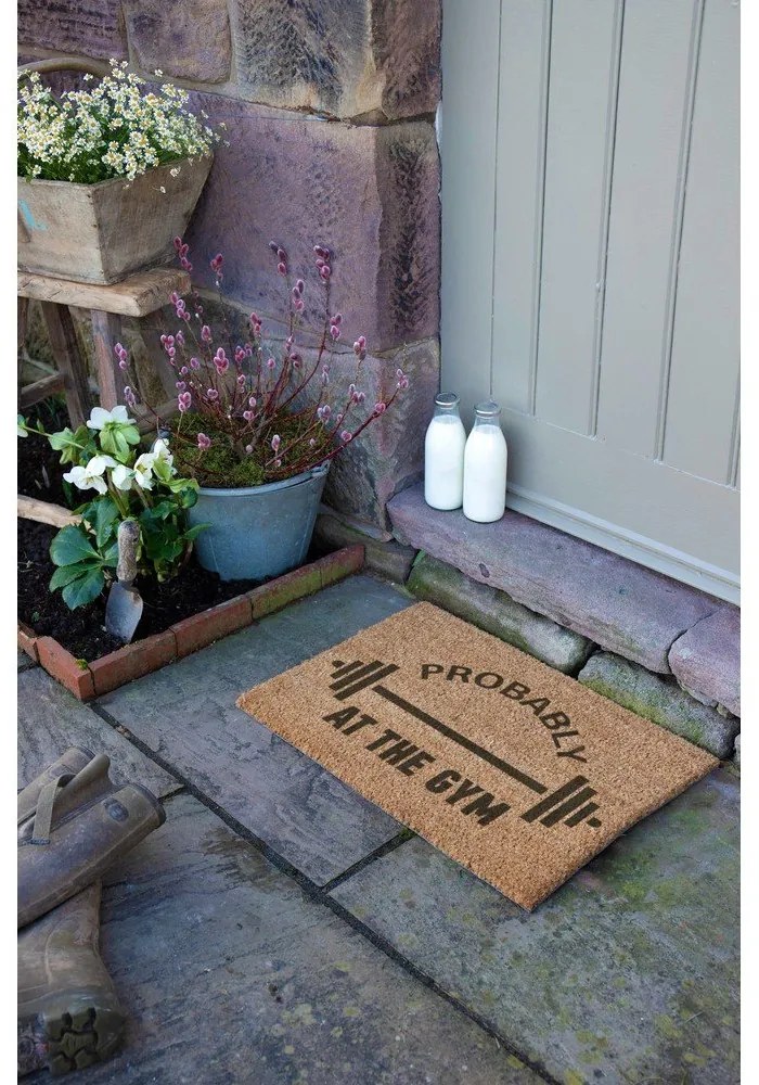 Wycieraczka z włókna kokosowego 40x60 cm Probably At The Gym – Artsy Doormats