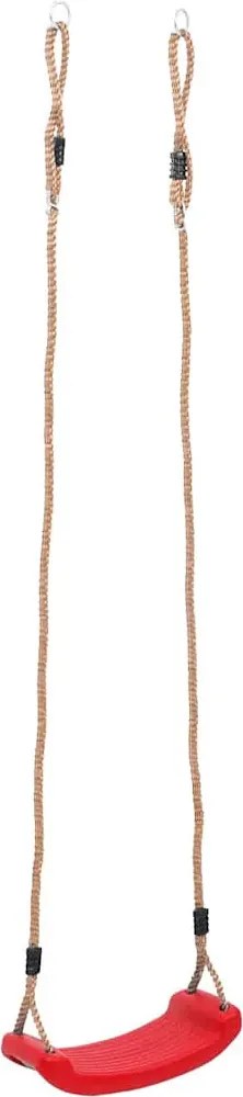 Czerwona wisząca huśtawka ogrodowa dla dzieci C2-D10