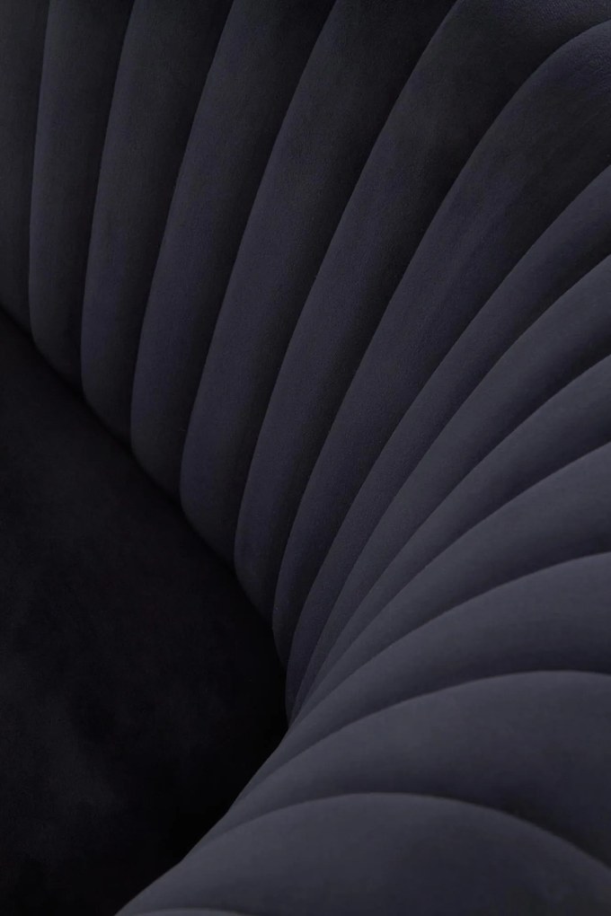 Tapicerowany fotel w stylu glamour Crown