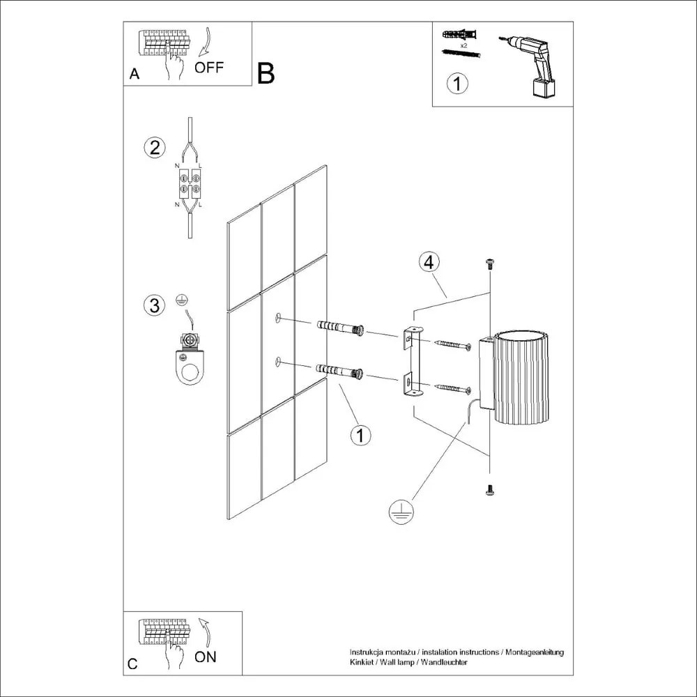 Ceglasty kinkiet Gleam – Nice Lamps