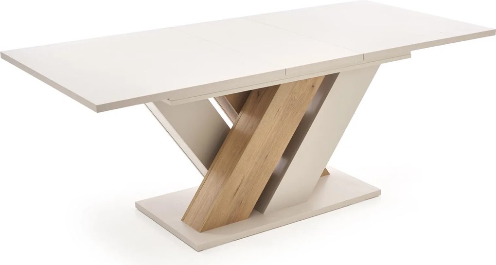 Rozkładany stół na oryginalnej nodze Brandon kaszmir/dąb cremona