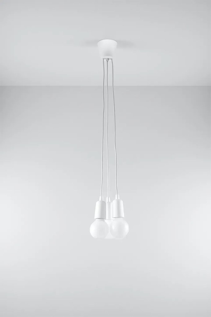 Biała industrialna lampa wisząca zwisy EX542 G4-C81