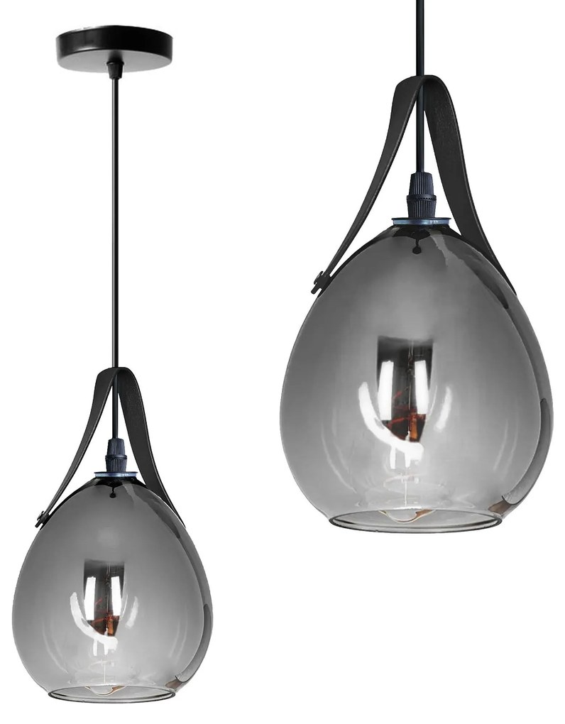Lampa Wisząca APP1774-1CP BLACK GREY