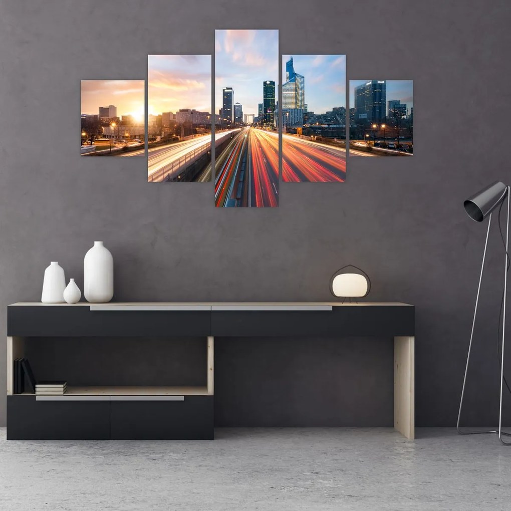 Obraz - Droga wielkiego miasta (125x70 cm)