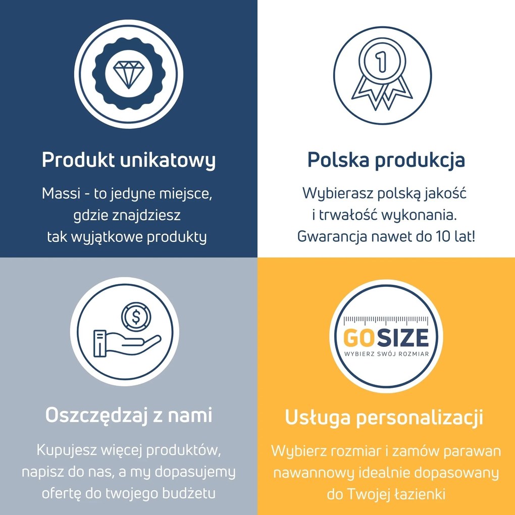 Parawan nawannowy prostokątny ARTE WELLE Classic XXL Brown szkło brązowe ryflowane | Różne rozmiary : Kolor profili kabiny - złoty szczotkowany, Rozmiar - 80 x 210 cm