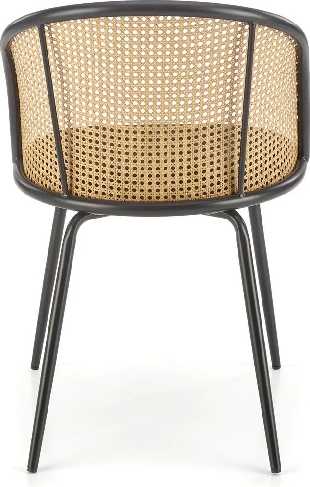 Krzesło z plecionką wiedeńską na oparciu K508