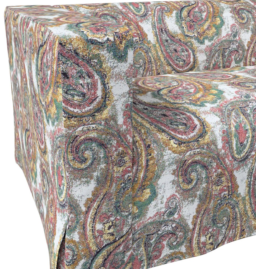 Pokrowiec na sofę Klippan 2-osobową długi z kontrafałdami