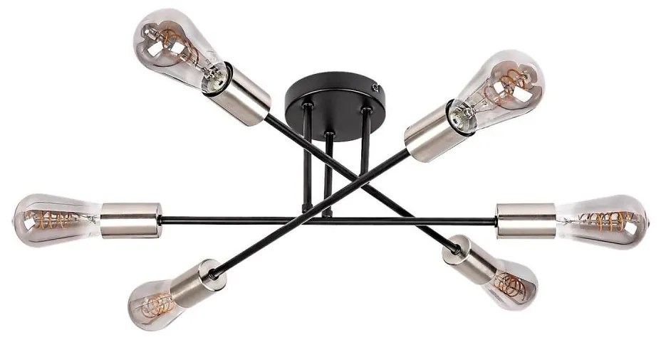 Rabalux 71026 - Lampa sufitowa BRANWEN 6xE27/25W/230V