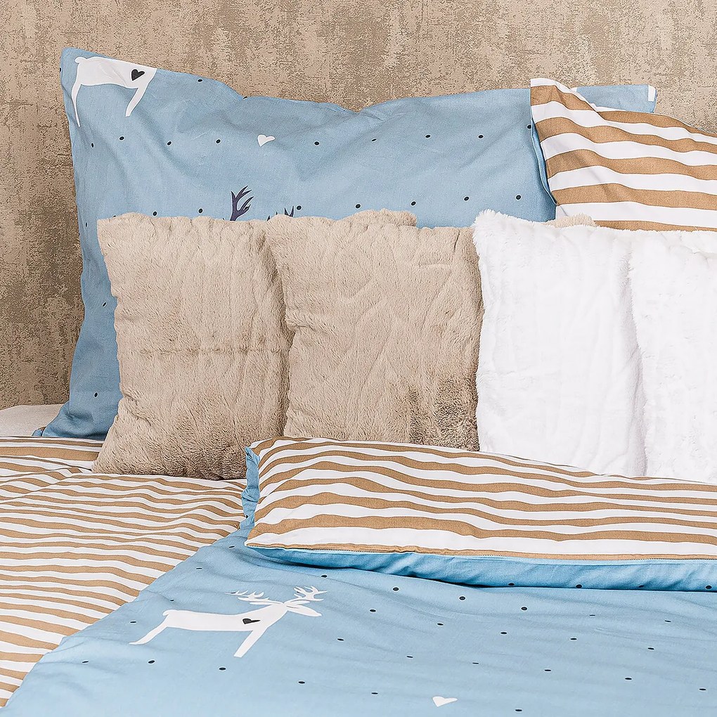 4Home Pościel bawełniana Deer love, 140 x 220 cm, 70 x 90 cm