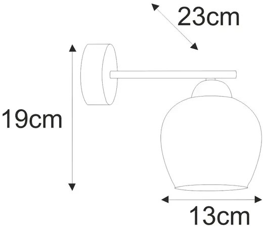 Scienny kinkiet klasyczny biały A7-N15