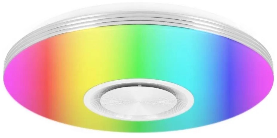 LED RGBW ściemnialna lampa sufitowa z głośnikiem LED/60W/230V biała + pilot