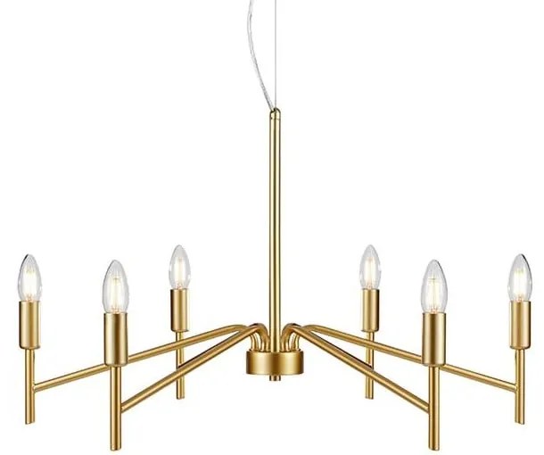 Lampa wisząca w kolorze złota Markslöjd Monarch, ø 70 cm
