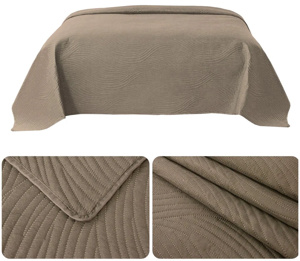 Narzuta 170 x 210 Tłoczona Mikrofibra