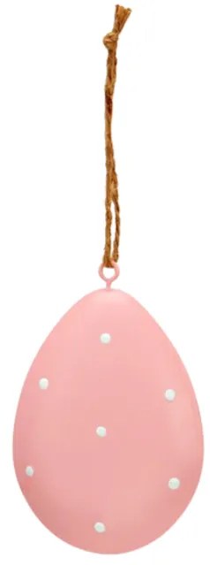 Wiszące metalowe jajko PASTEL EGG - różne kolory Kolor: Pomarańczowy