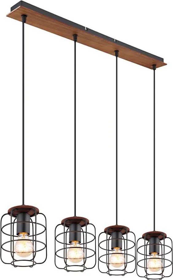 Globo 54037-4H - Żyrandol na linkach WILLA 4xE27/40W/230V