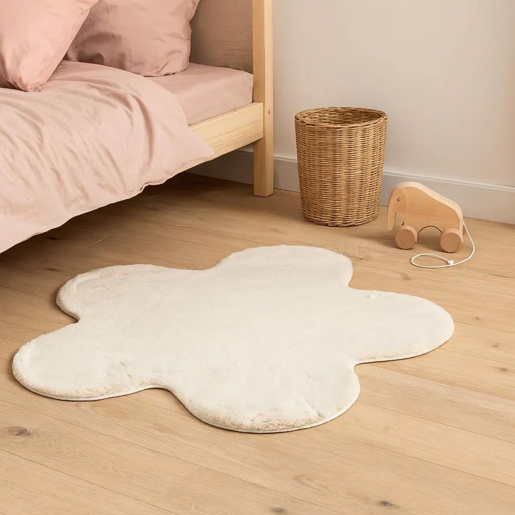 Dywan do pokoju dziecięcego kwiatek TELOS, 90 x 60 cm