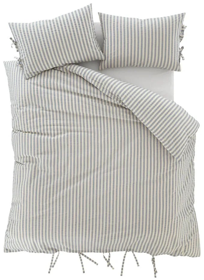 Niebieska pościel dwuosobowa 200x200 cm Zanzibar Stripe – Pineapple Elephant