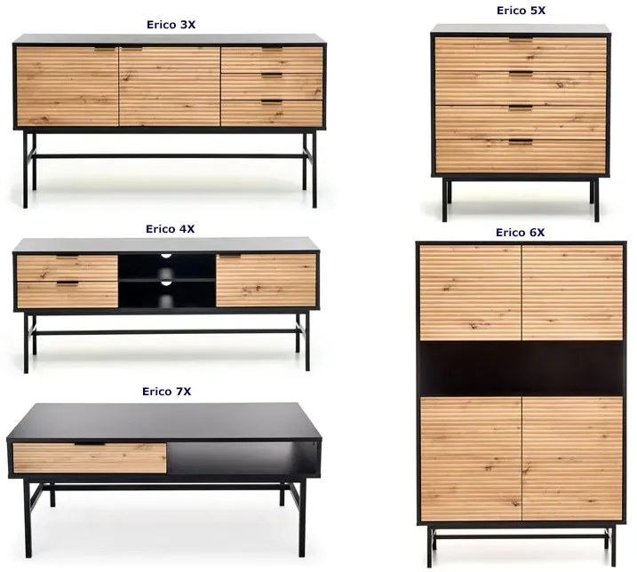 Industrialna szafka RTV z lamelami R4-K10