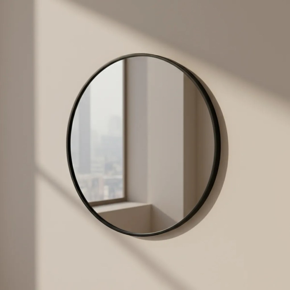 Okrągłe lustro ścienne LØOP, Ø 60 cm